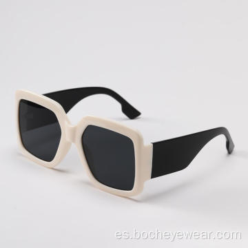 2022 Nuevas gafas de sol cuadradas de plástico para mujer Sunglasse